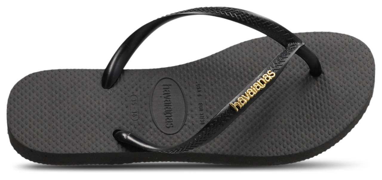 Havaianas Slim Logo Metallic Image 2 of 6. Tap to open photo gallery.