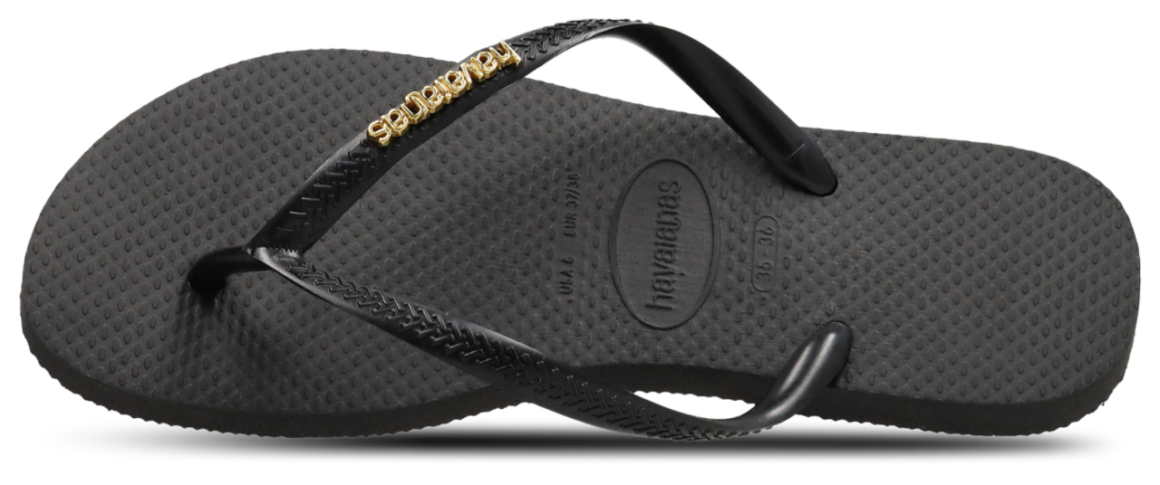 Havaianas Slim Logo Metallic Image 3 of 6. Tap to open photo gallery.
