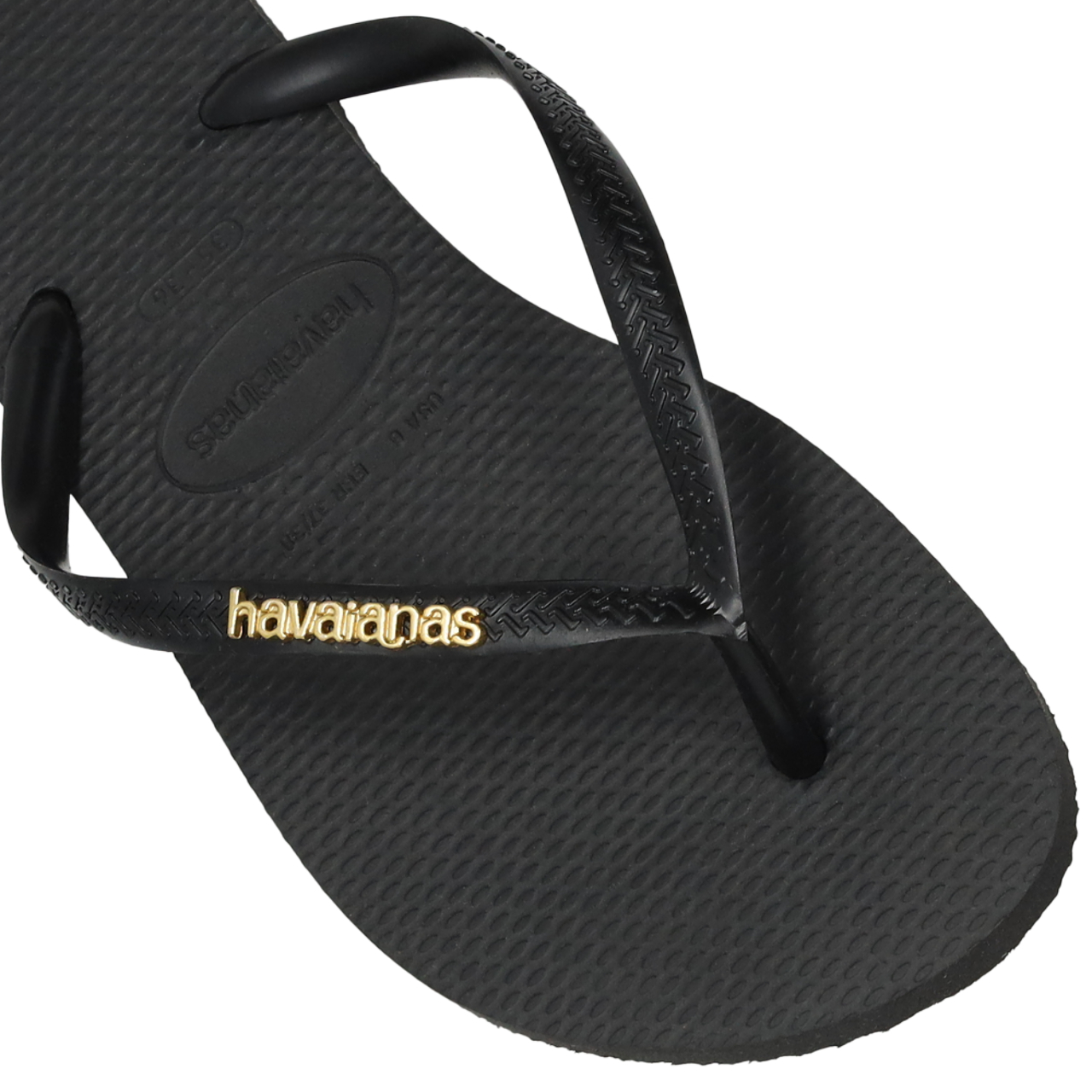 Havaianas Slim Logo Metallic Image 6 of 6. Tap to open photo gallery.