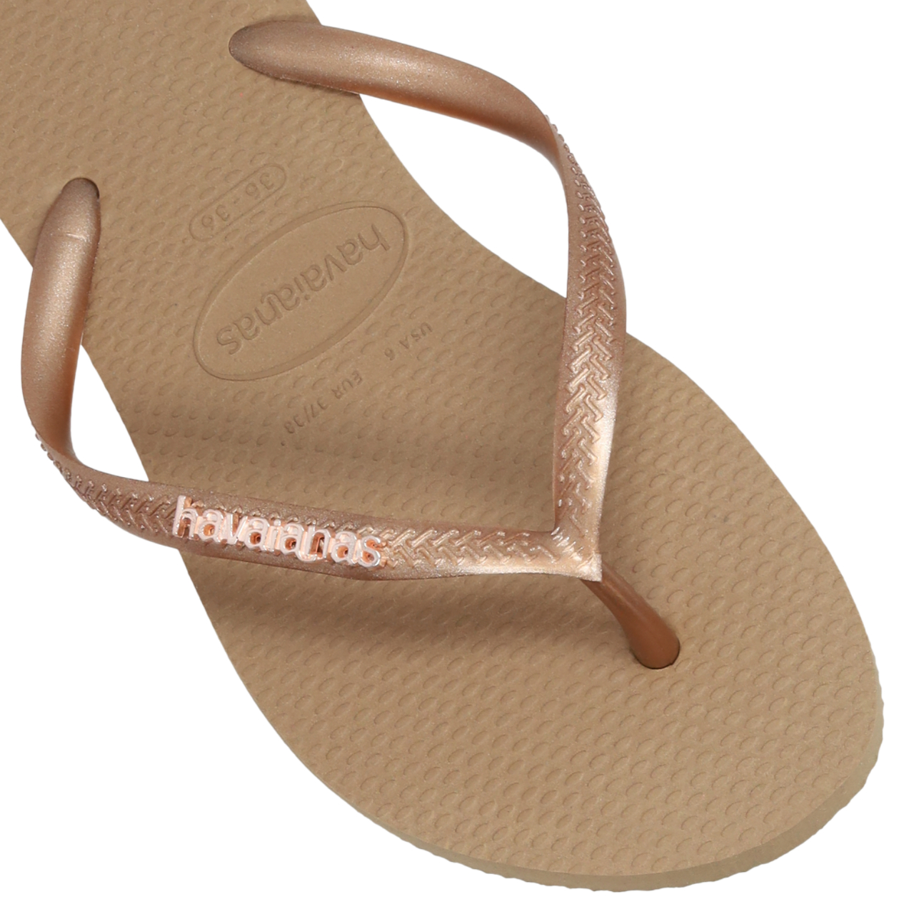 Havaianas Slim Logo Metallic Afbeelding 2 van 6. Tik om de fotogalerij te openen..