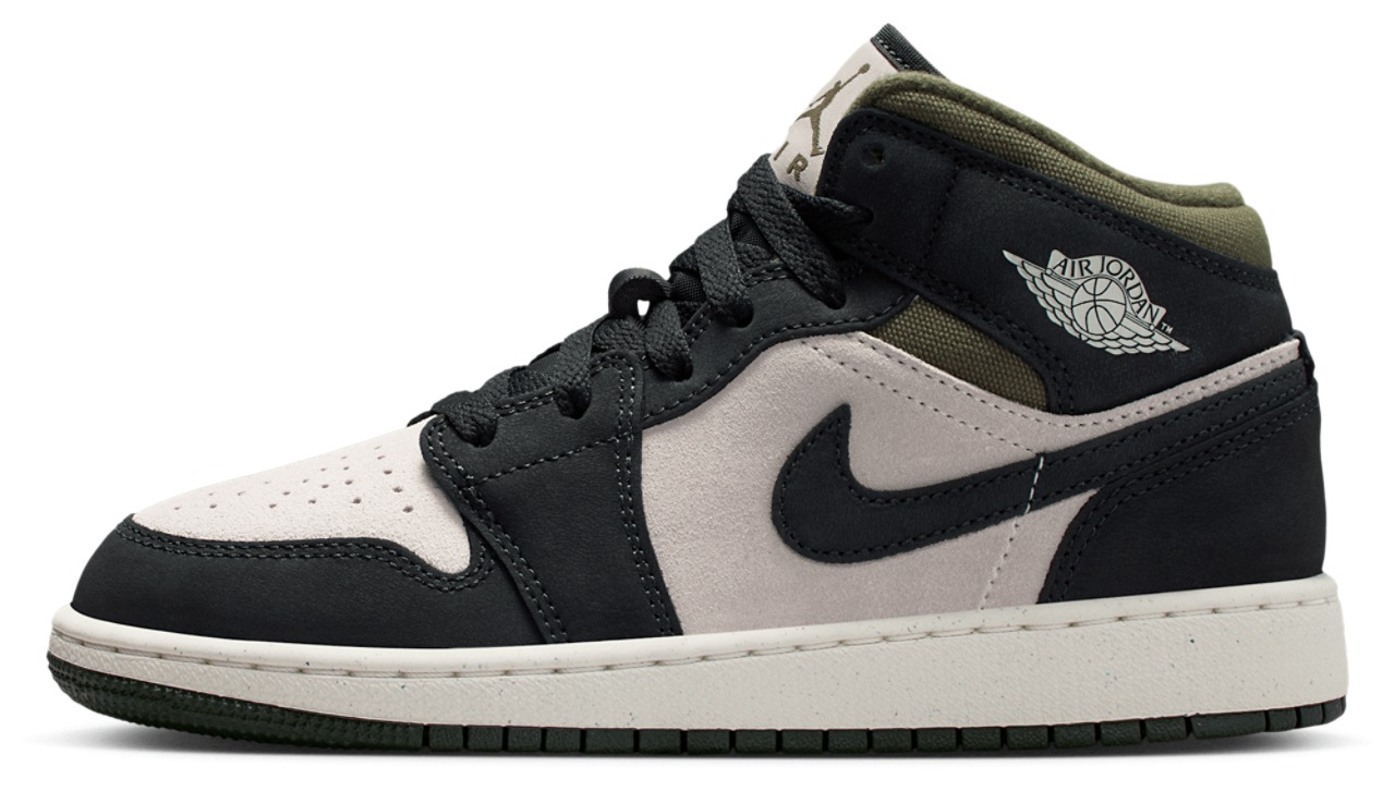 Jordan Aj1 Mid Afbeelding 3 van 6. Tik om de fotogalerij te openen..