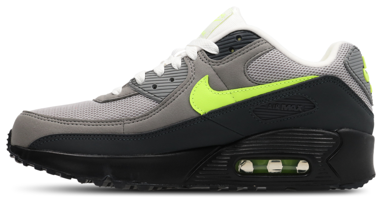Nike Air Max 90 "Black Neon" Image 4 of 7. Tap to open photo gallery.