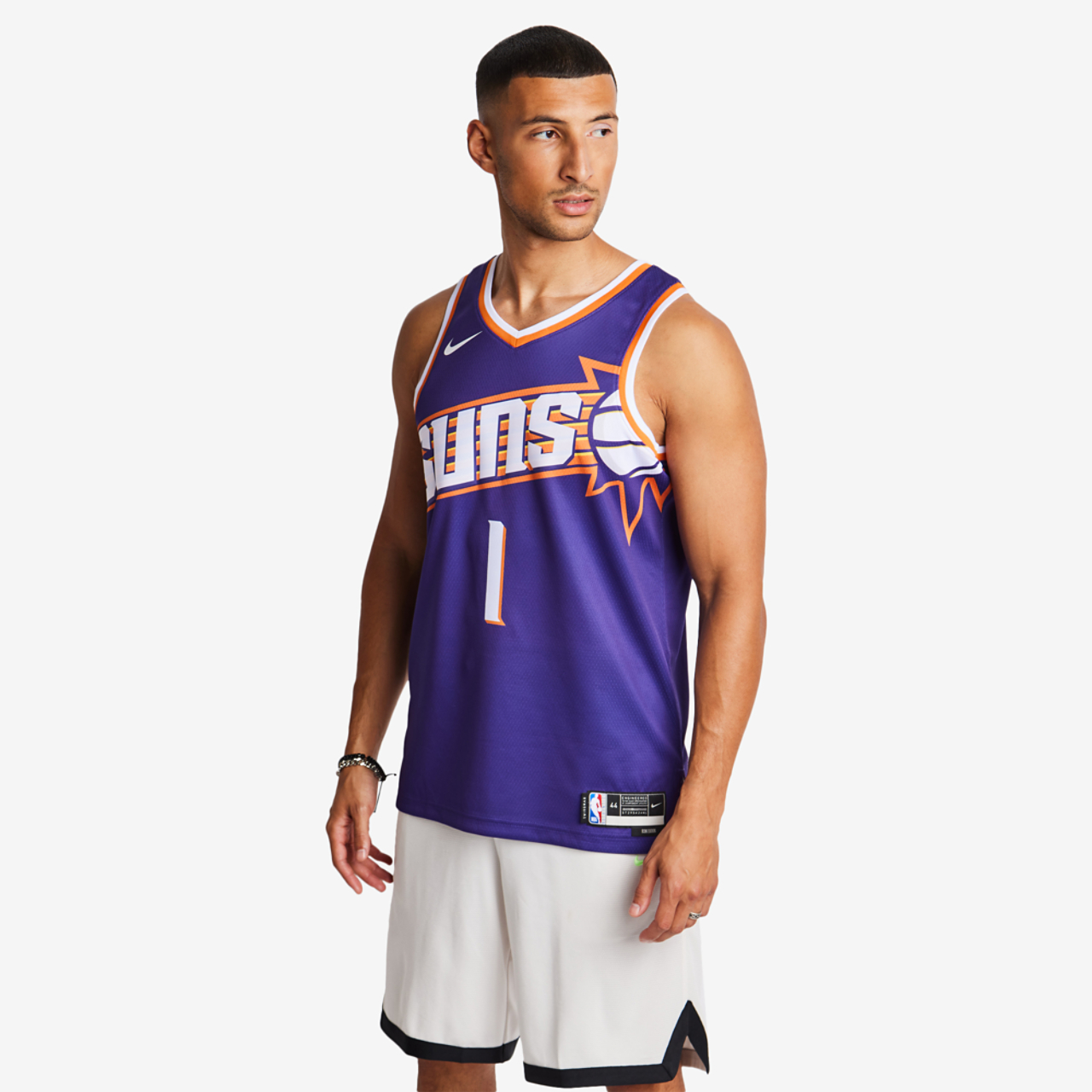 Nike Nba Phoenix Suns Devin Booker Swingman Icon Jersey Image 1 sur 4. Appuyez pour ouvrir la galerie de photos.