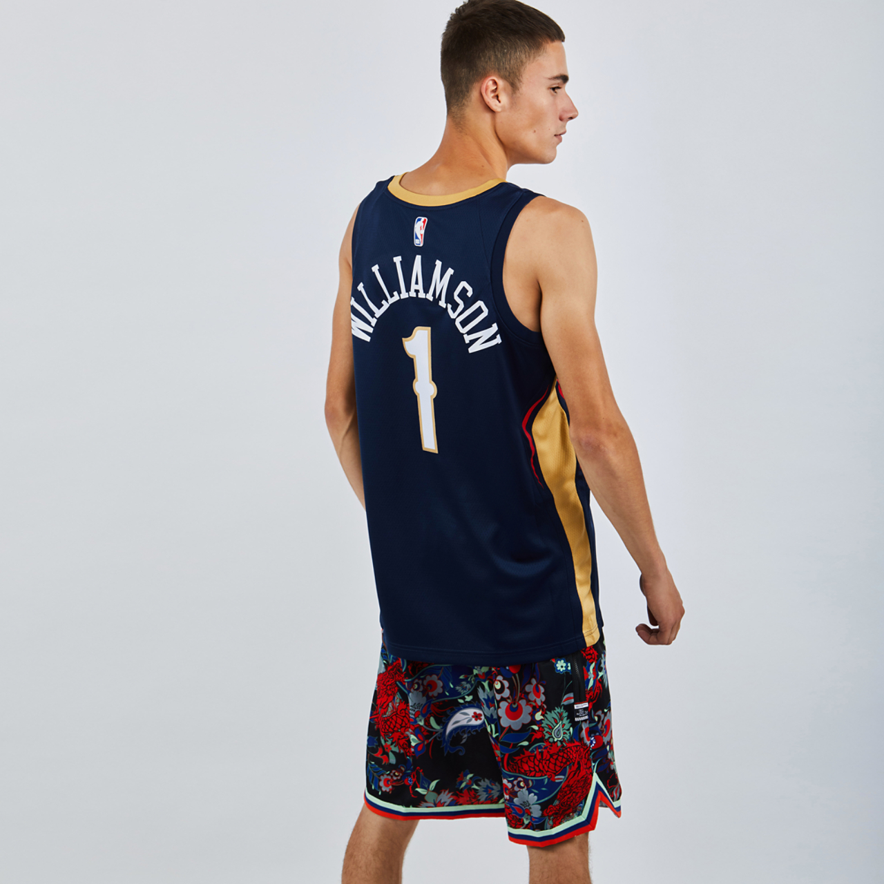 Nike NBA New Orleans Zion Swingman Icon Jersey Imagen 3 de 4. Toque para abrir la galería de fotos.