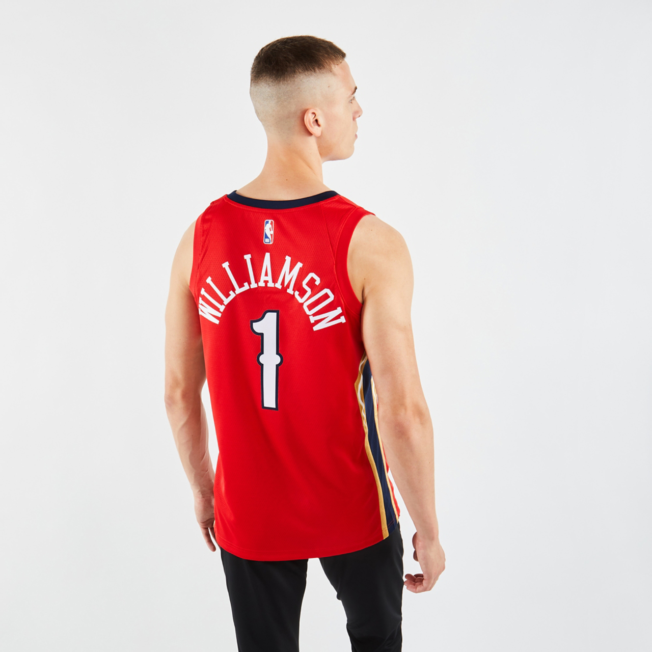 Jordan New Orleans Zion Swingman Statement Jersey Afbeelding 3 van 4. Tik om de fotogalerij te openen..