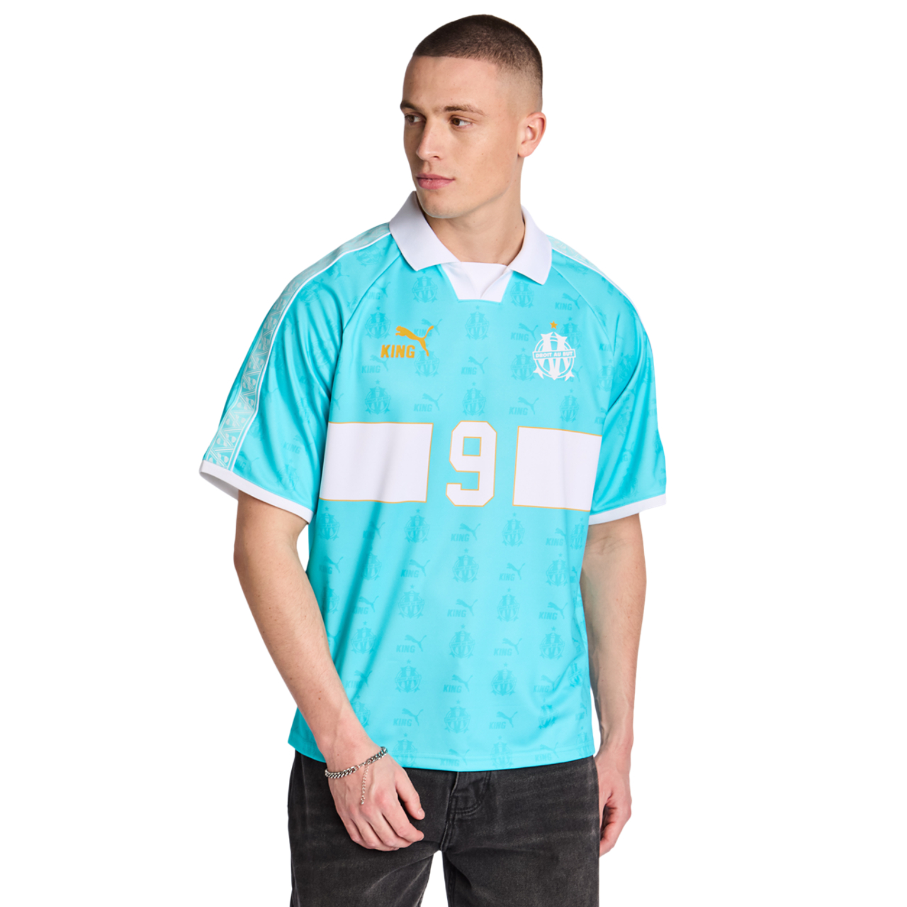 Puma Olympic Marseille King Retro Image 1 sur 5. Appuyez pour ouvrir la galerie de photos.