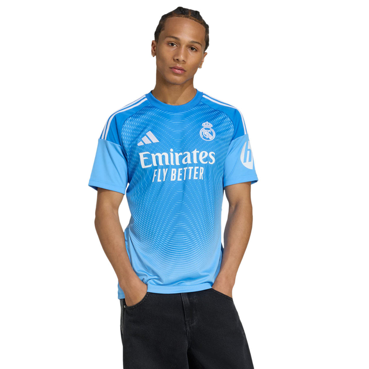 adidas Real Madrid 25/26 Home Goalkeeper Jersey Imagen 1 de 4. Toque para abrir la galería de fotos.