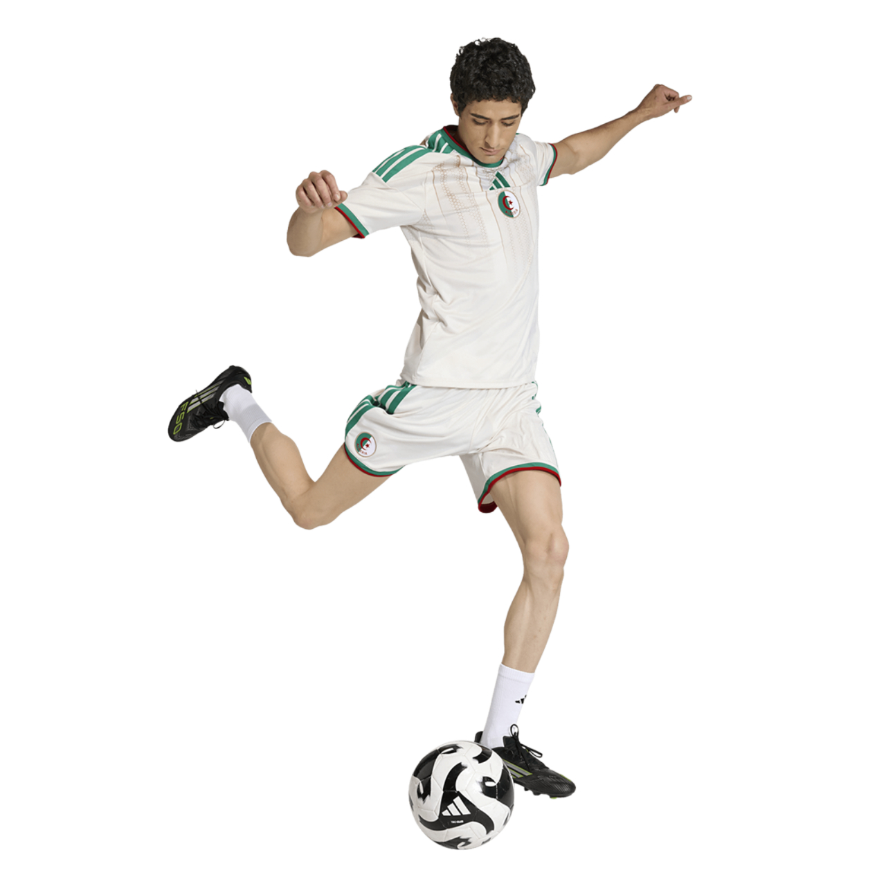 adidas Algeria 26 Home Replica Shorts Image 3 sur 6. Appuyez pour ouvrir la galerie de photos.