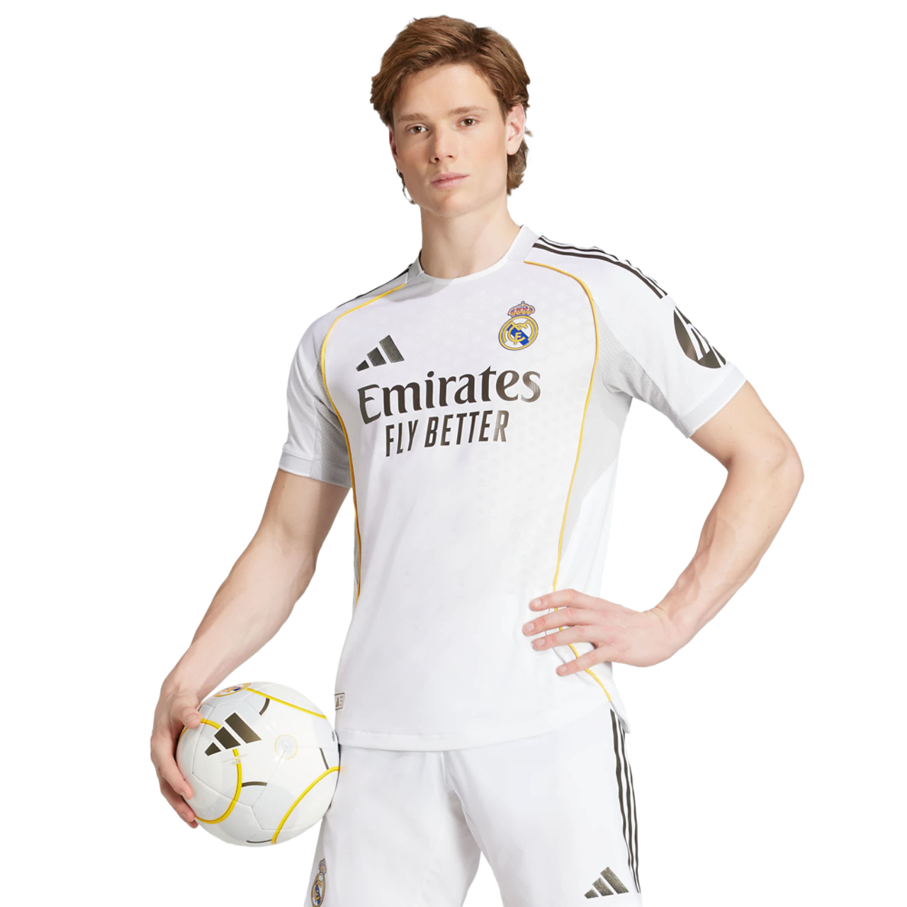 adidas Real Madrid 25/26 Home Authentic Jersey Image 1 of 6. Tap to open photo gallery.