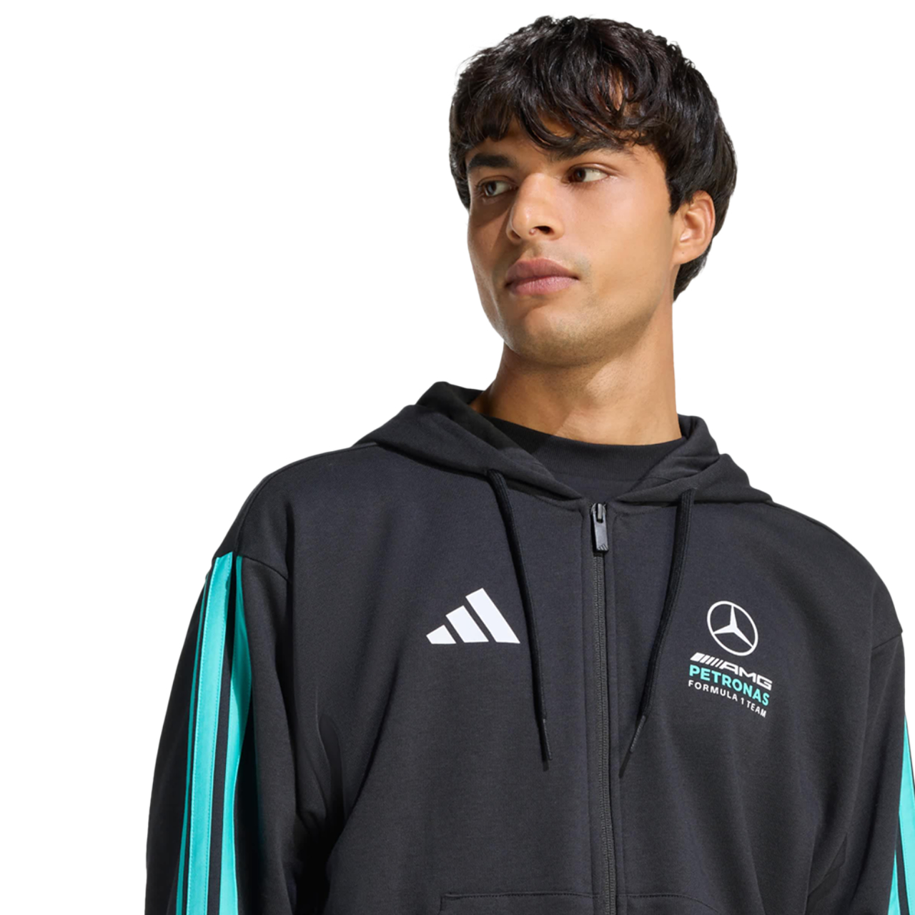 adidas Mercedes Petronas F1 Dna Full Zip Hoody Imagen 4 de 5. Toque para abrir la galería de fotos.