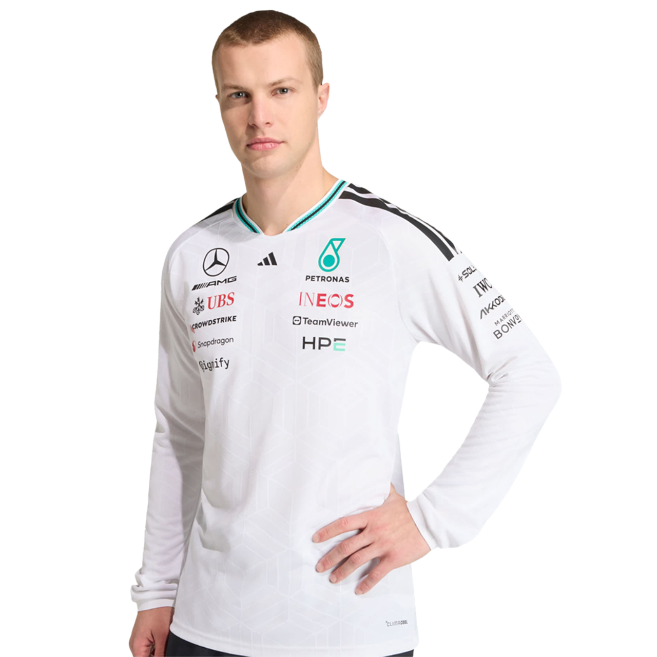 adidas Mercedes F1 Driver Authentic Jersey Immagine 4 di 5. Tocca per aprire la galleria fotografica.