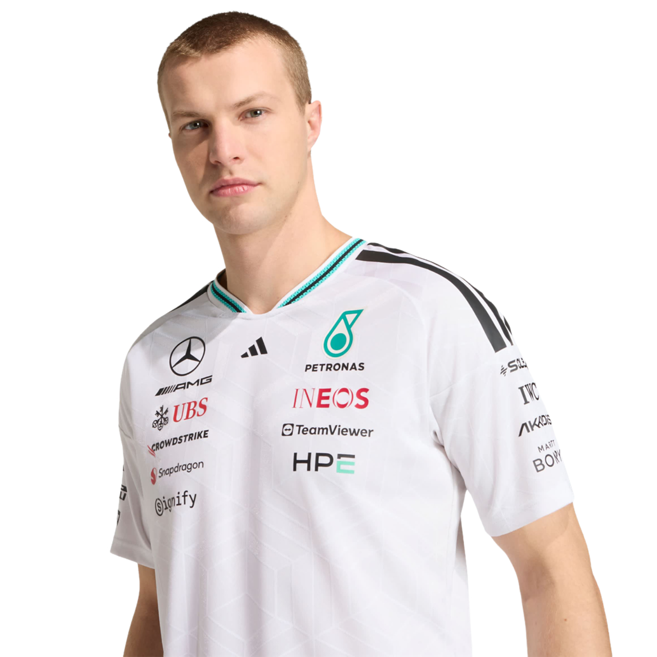 adidas Mercedes F1 Driver Authentic Jersey Immagine 4 di 5. Tocca per aprire la galleria fotografica.