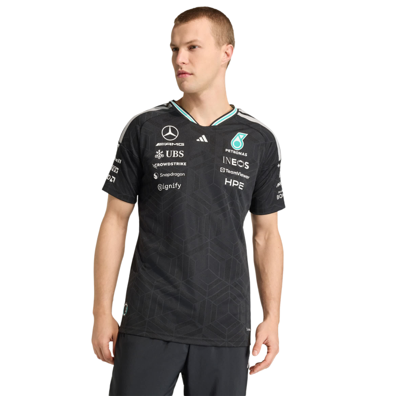 adidas Mercedes F1 Driver Authentic Jersey Imagen 1 de 5. Toque para abrir la galería de fotos.