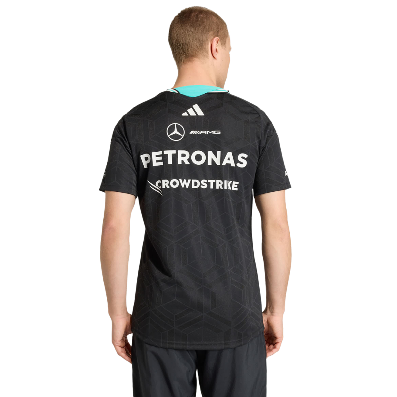 adidas Mercedes F1 Driver Authentic Jersey Imagen 3 de 5. Toque para abrir la galería de fotos.