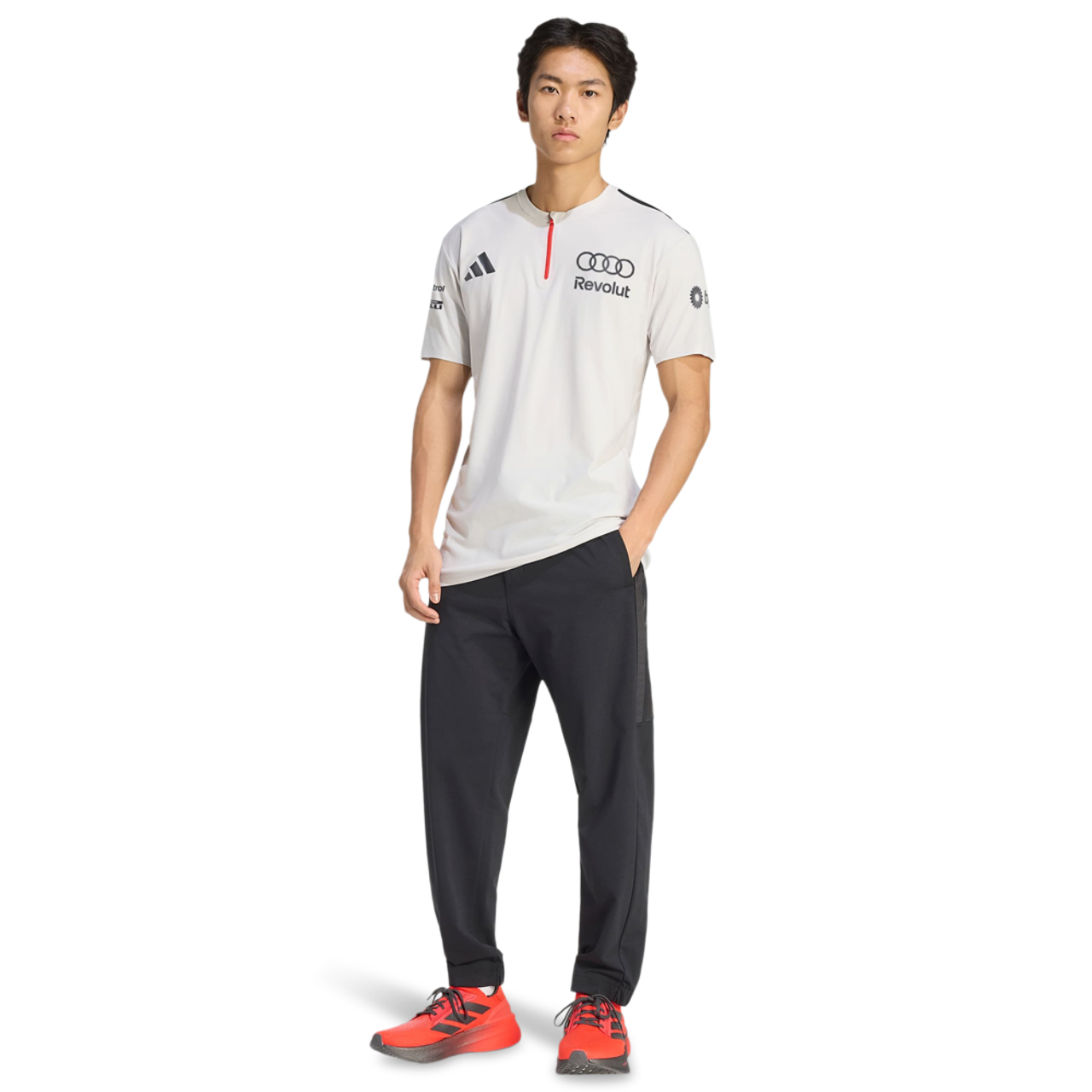 adidas Audi F1 Short Sleeve Polo Shirt Imagen 4 de 4. Toque para abrir la galería de fotos.