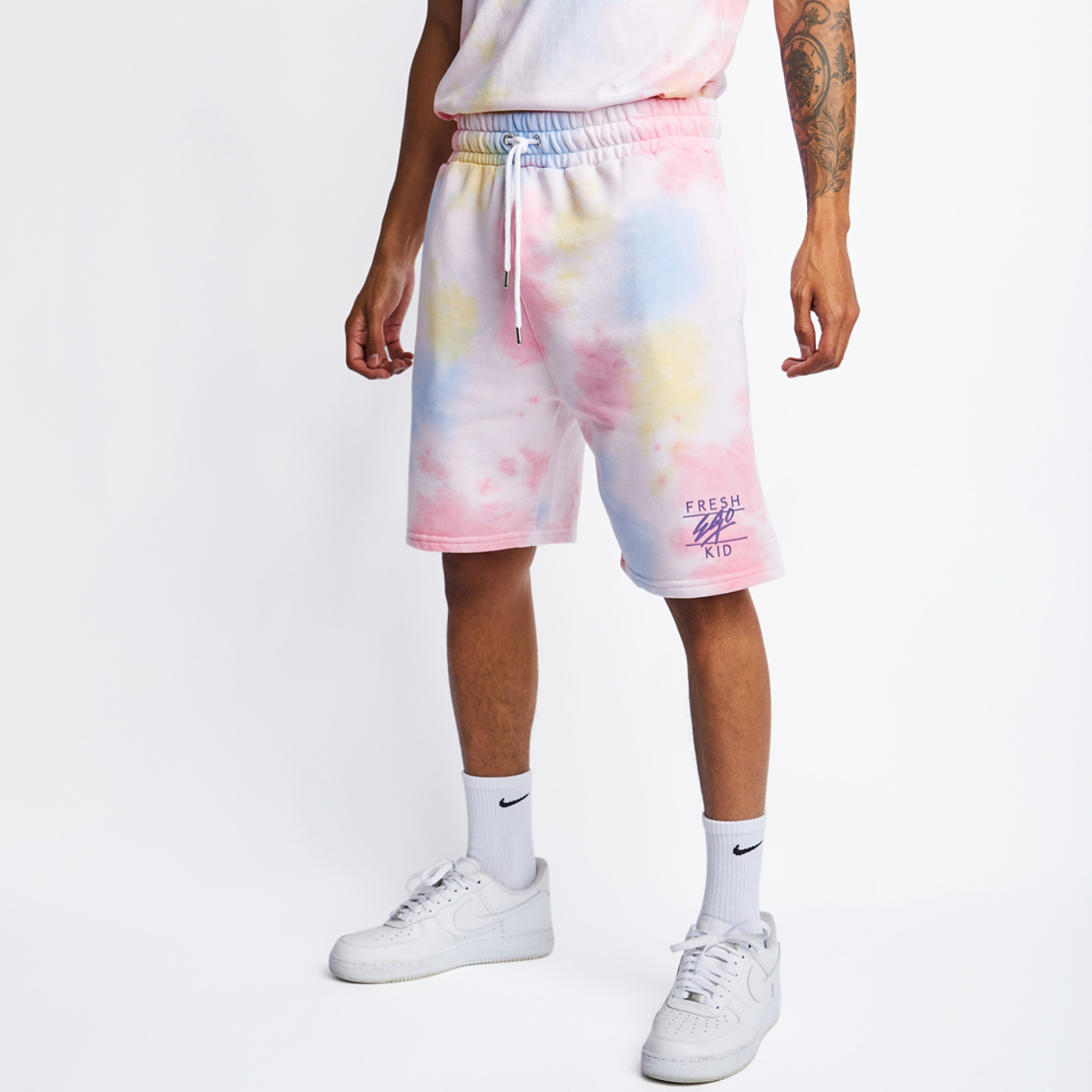 Fresh Ego Kid Tie-dye Shorts Image 2 of 5. Tap to open photo gallery.
