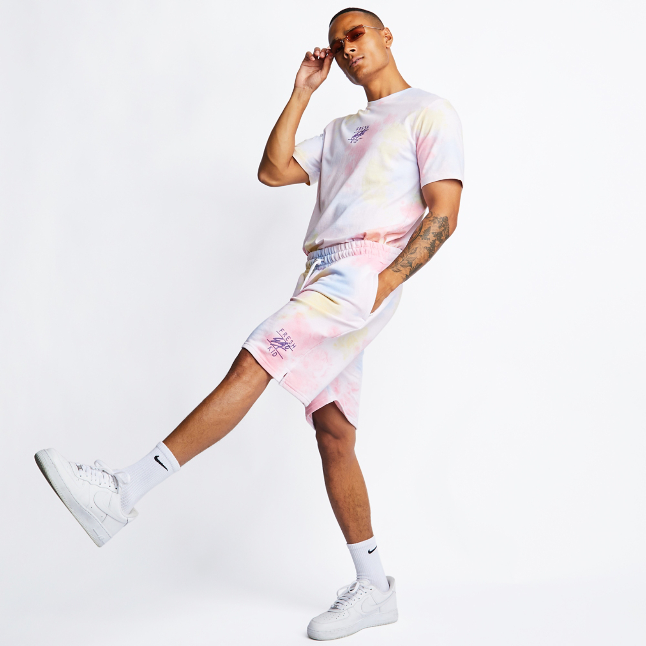 Fresh Ego Kid Tie-dye Shorts Image 3 of 5. Tap to open photo gallery.