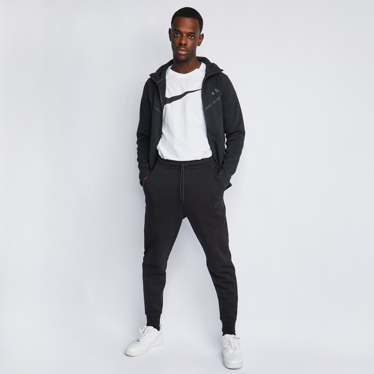 Nike Tech Fleece Cuffed Pant Image 2 of 4. Tap to open photo gallery.