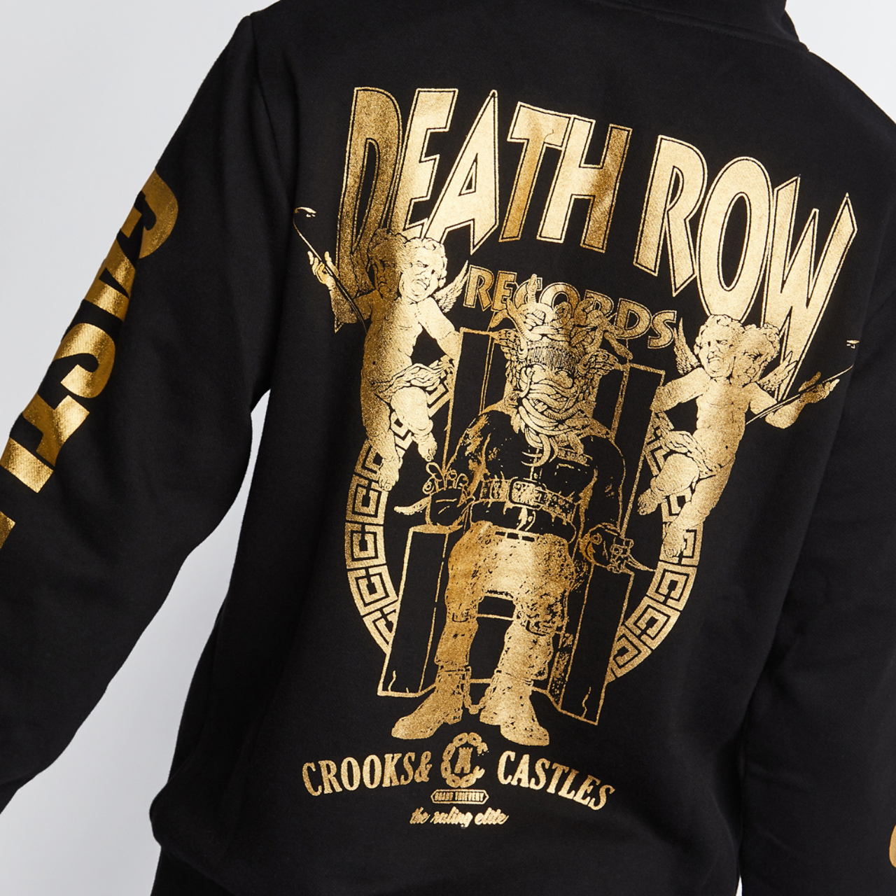 Crooks&Castles Death Row x Crooks Core Hoodie Image 4 of 4. Tap to open photo gallery.