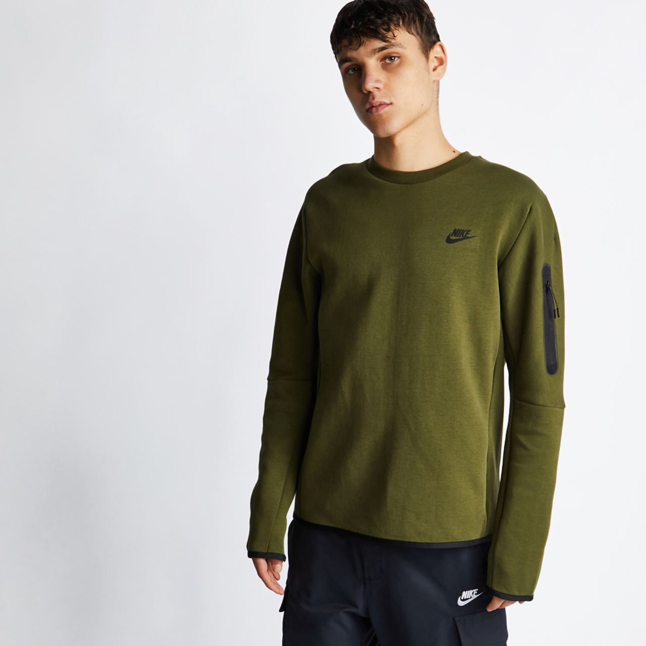 Nike Tech Fleece Crew Neck Image 1 of 4. Tap to open photo gallery.