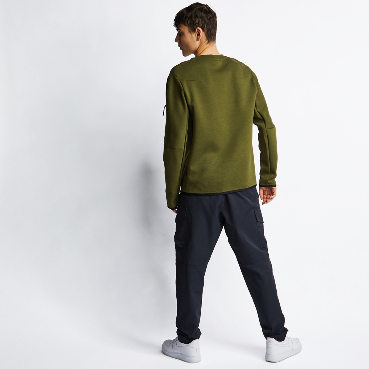 Nike Tech Fleece Crew Neck Image 3 of 4. Tap to open photo gallery.