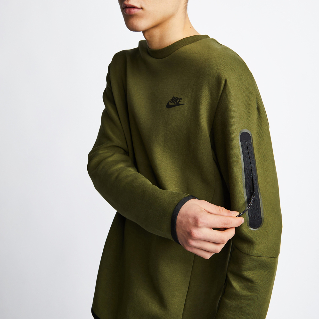 Nike Tech Fleece Crew Neck Image 4 of 4. Tap to open photo gallery.