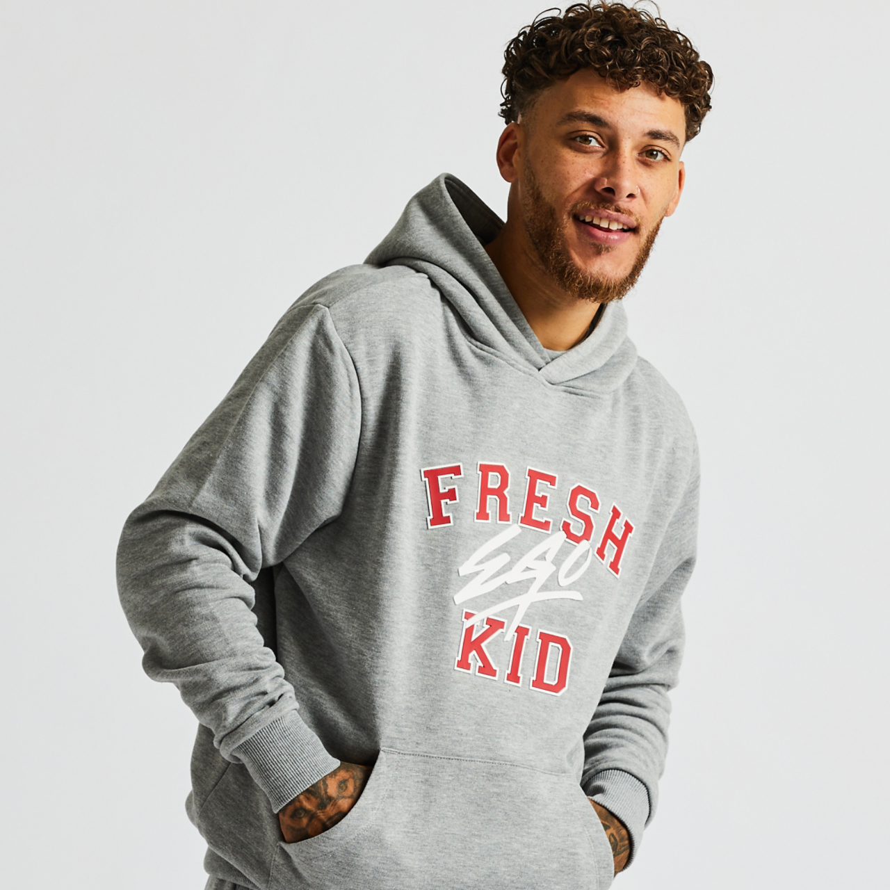 Fresh Ego Kid Varsity Hoody Image 2 of 4. Tap to open photo gallery.