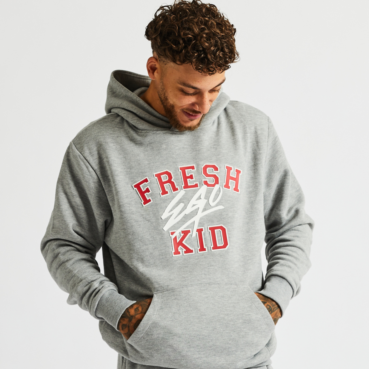 Fresh Ego Kid Varsity Hoody Image 3 of 4. Tap to open photo gallery.
