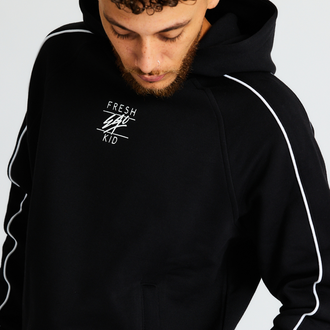 Fresh Ego Kid Piped Hoody Image 1 of 9. Tap to open photo gallery.