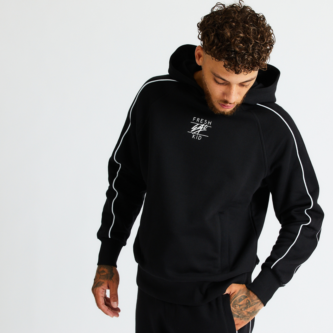 Fresh Ego Kid Piped Hoody Image 2 of 9. Tap to open photo gallery.