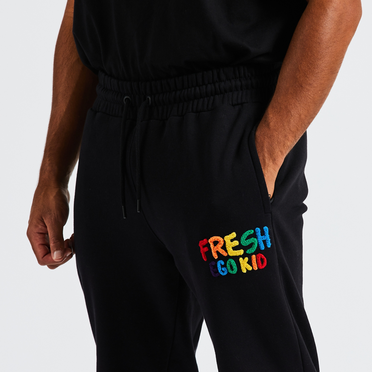 Fresh Ego Kid Bel Air Boucle Jogger Image 5 of 7. Tap to open photo gallery.