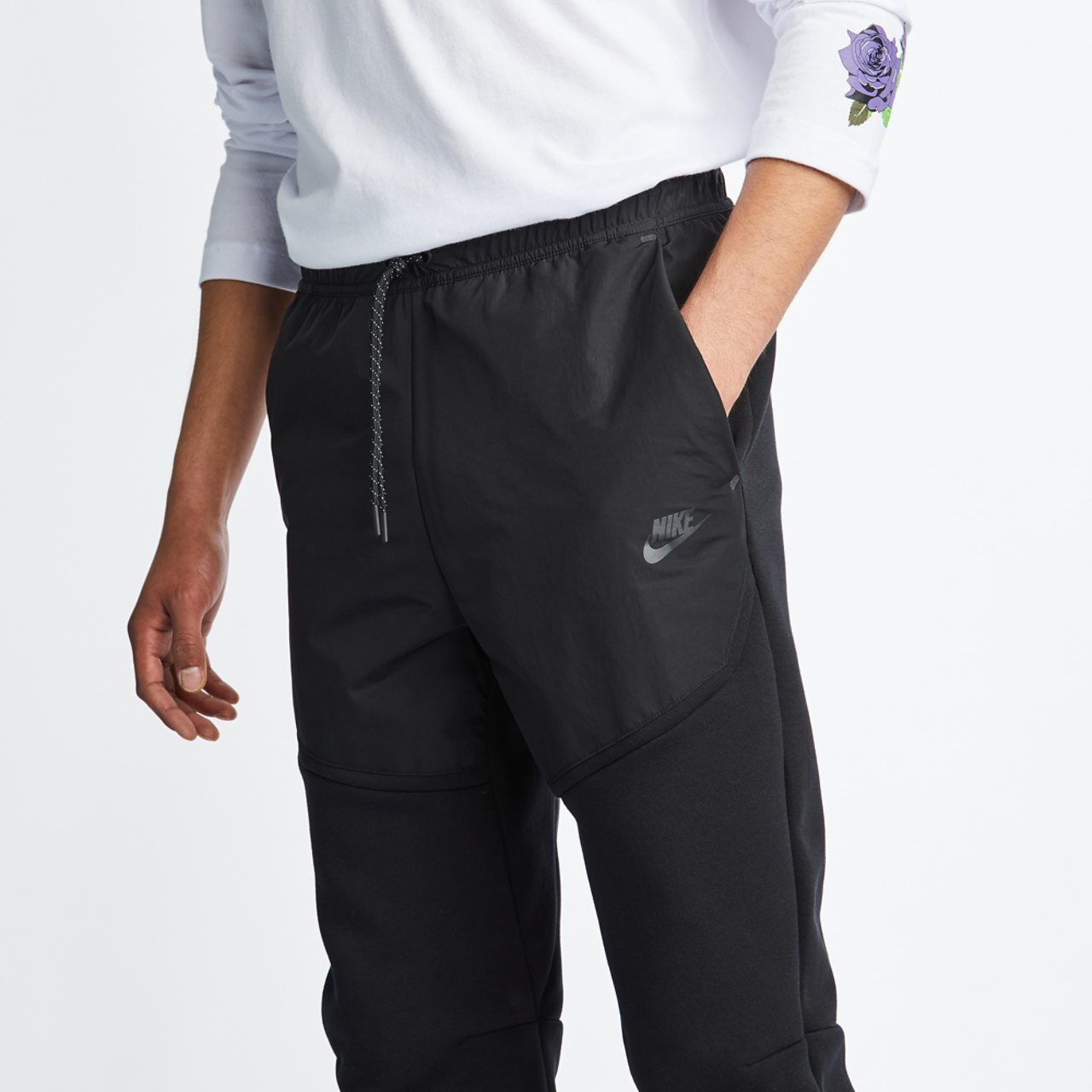 Nike Tech Mix Cuffed Pant Image 4 of 4. Tap to open photo gallery.