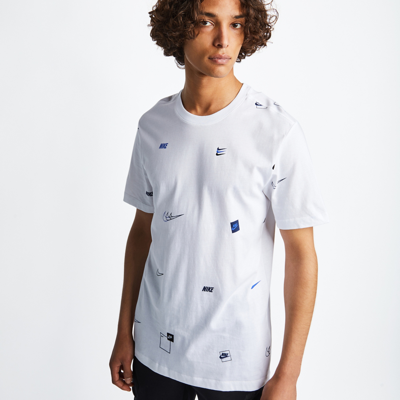 Nike Sportswear Logo All Over Print Shortsleeve Tee Image 1 of 4. Tap to open photo gallery.