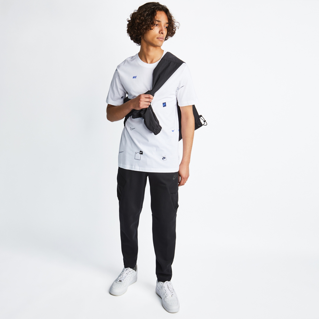 Nike Sportswear Logo All Over Print Shortsleeve Tee Image 2 of 4. Tap to open photo gallery.