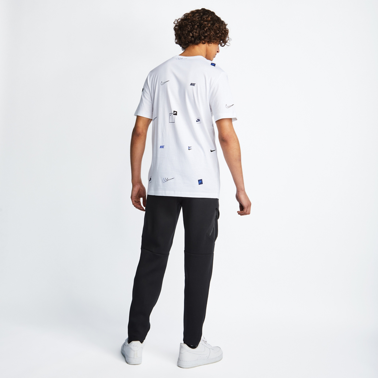Nike Sportswear Logo All Over Print Shortsleeve Tee Image 3 of 4. Tap to open photo gallery.