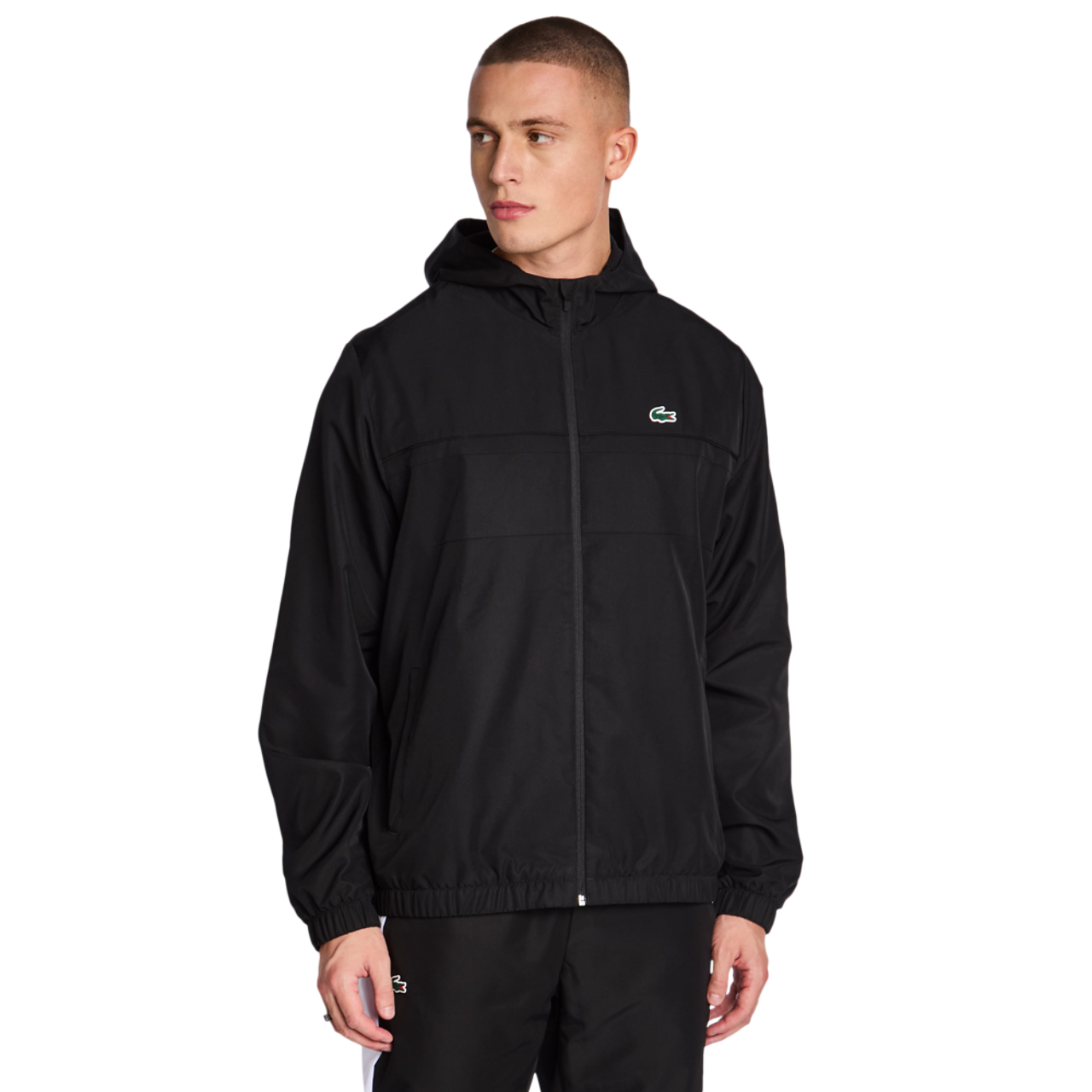 Lacoste Diamond Weave Hooded Afbeelding 1 van 6. Tik om de fotogalerij te openen..