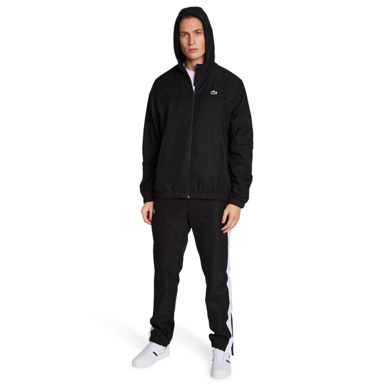 Lacoste Diamond Weave Hooded Afbeelding 2 van 6. Tik om de fotogalerij te openen..