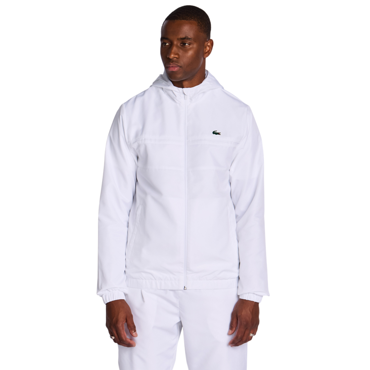 Lacoste Diamond Weave Hooded Afbeelding 1 van 6. Tik om de fotogalerij te openen..