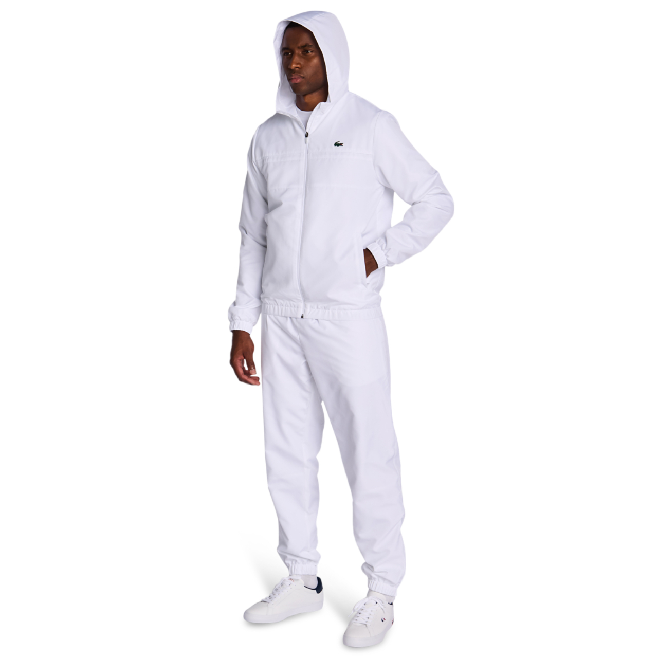 Lacoste Diamond Weave Hooded Afbeelding 2 van 6. Tik om de fotogalerij te openen..