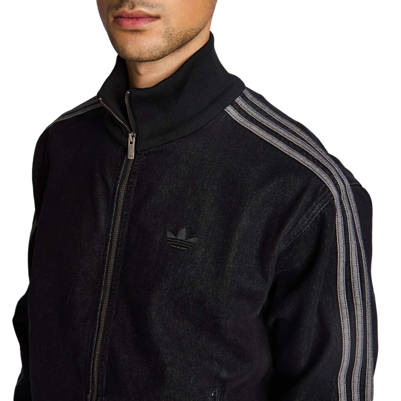 adidas Firebird Denim Image 5 of 6. Tap to open photo gallery.