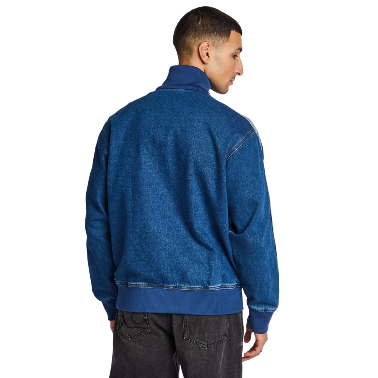 adidas Firebird Denim Image 4 of 6. Tap to open photo gallery.