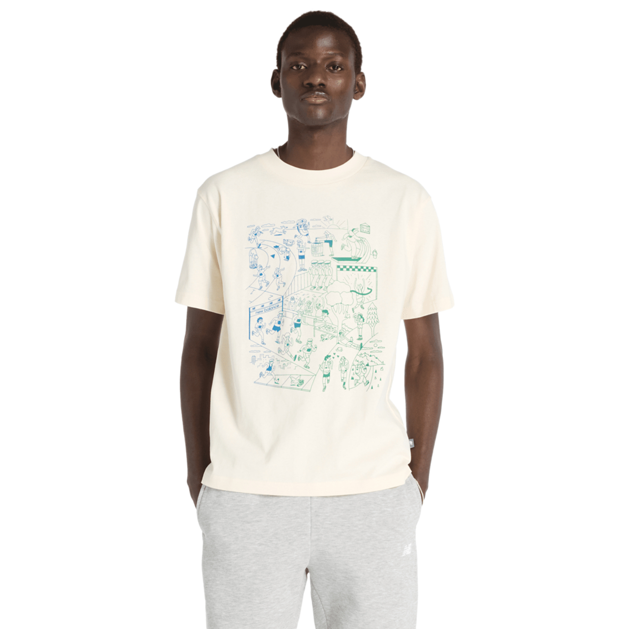 New Balance Athletics Run Mural T-shirt Imagen 1 de 4. Toque para abrir la galería de fotos.