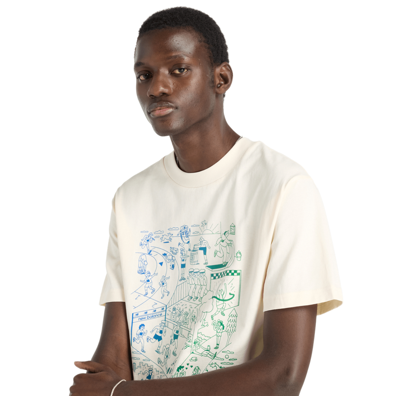 New Balance Athletics Run Mural T-shirt Imagen 4 de 4. Toque para abrir la galería de fotos.