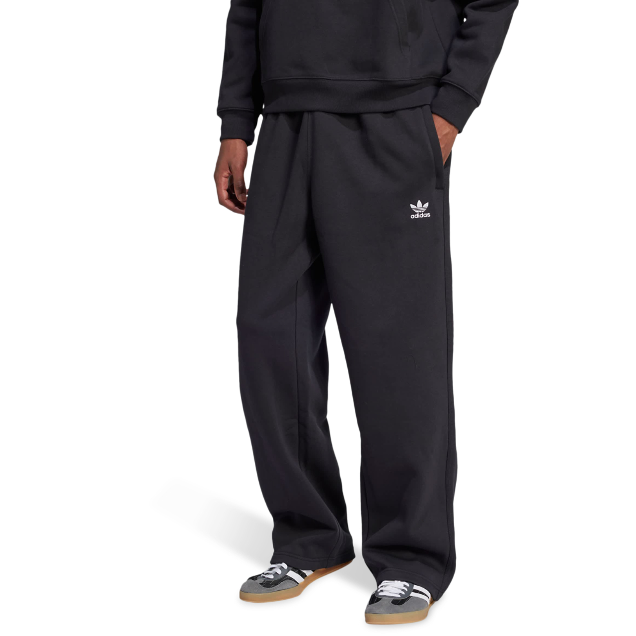 adidas Trefoil Essentials Open Hem Joggers Immagine 1 di 4. Tocca per aprire la galleria fotografica.