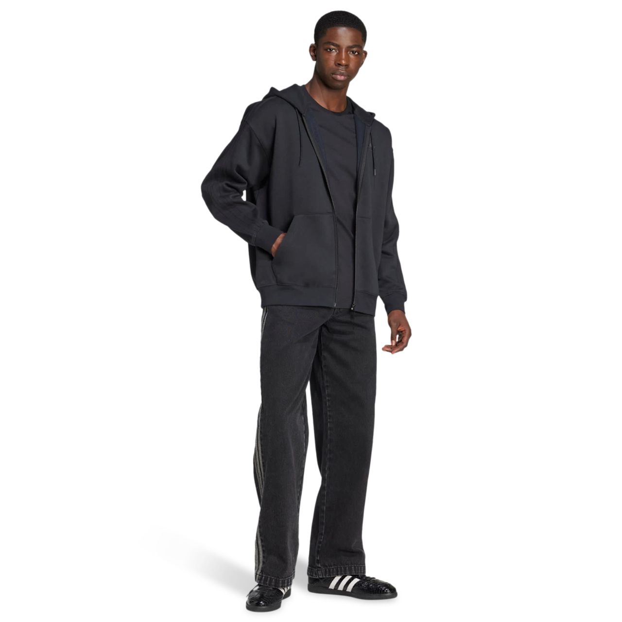 adidas Adicolor Oversize Full-zip Hoodie Imagen 2 de 4. Toque para abrir la galería de fotos.