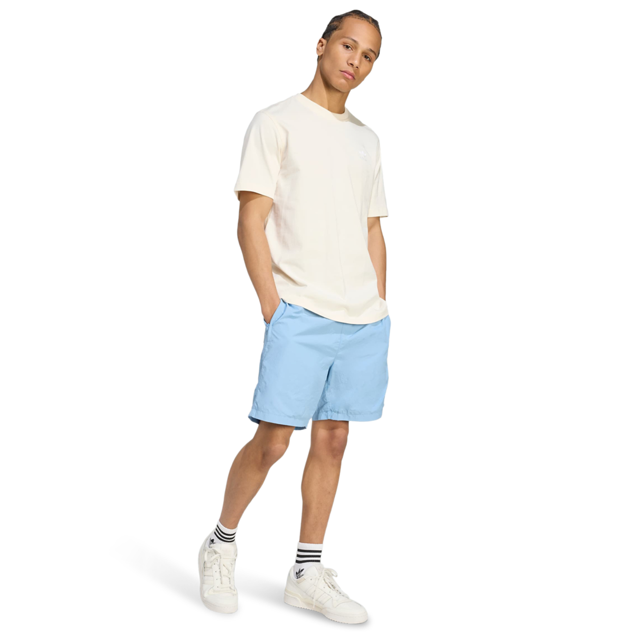 adidas Trefoil Essentials Woven Shorts Image 2 of 4. Tap to open photo gallery.