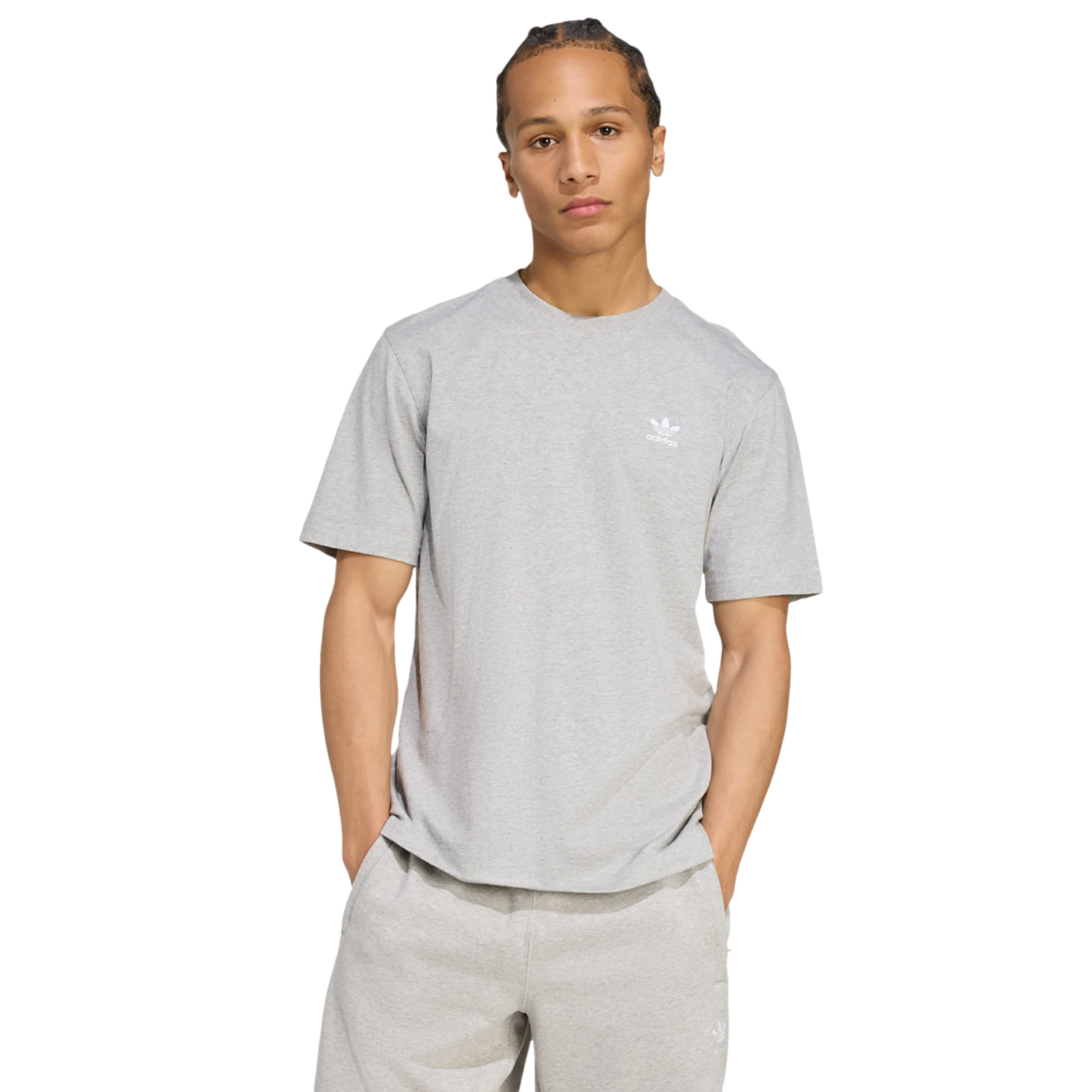 adidas Trefoil Essentials Tee Image 1 of 4. Tap to open photo gallery.