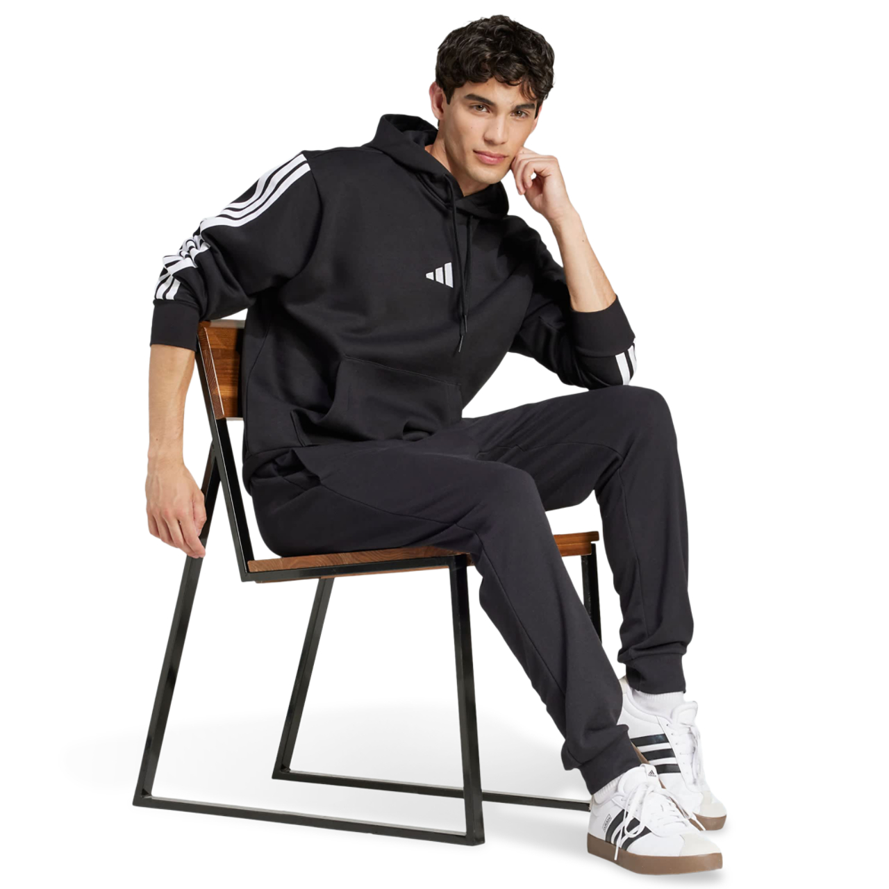 adidas Essentials Feel Cozy French Terry Joggers Image 2 of 4. Tap to open photo gallery.