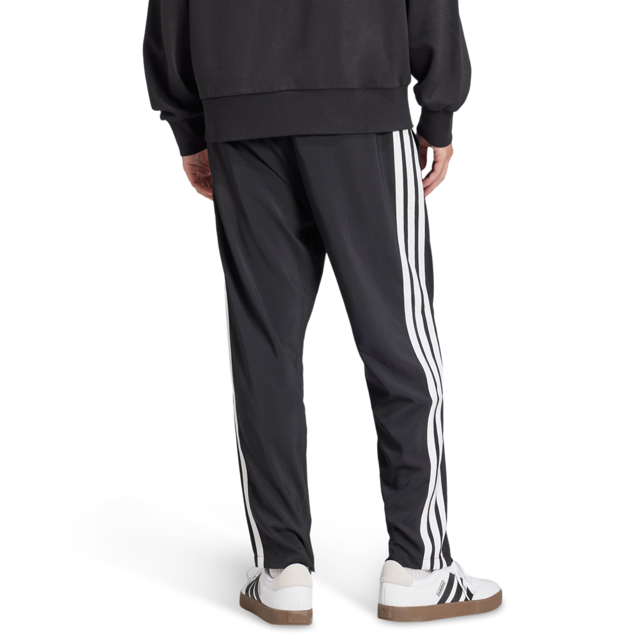adidas Essentials 3-Stripes Joggers Open Hem Image 4 of 4. Tap to open photo gallery.