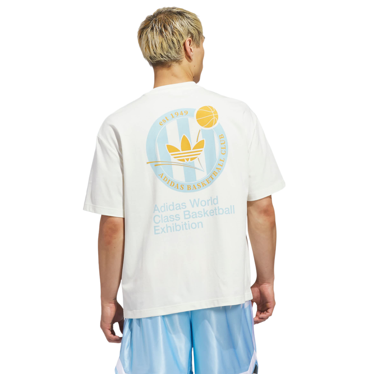 adidas Originals Basketball Crest T-shirt Afbeelding 3 van 5. Tik om de fotogalerij te openen..